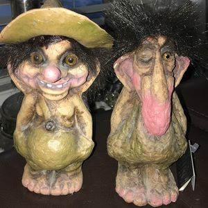 Vintage pair of NYFORM Sweden trolls Pair x2 pc